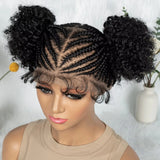 Cornrow  HD full Lace Braided Wig 