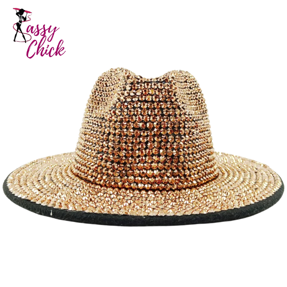 Cowboy Rhinestone Party Hat Sassy Chick Logo