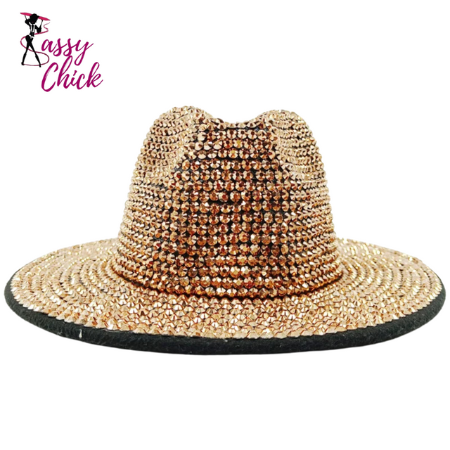 Cowboy Rhinestone Party Hat Sassy Chick Logo