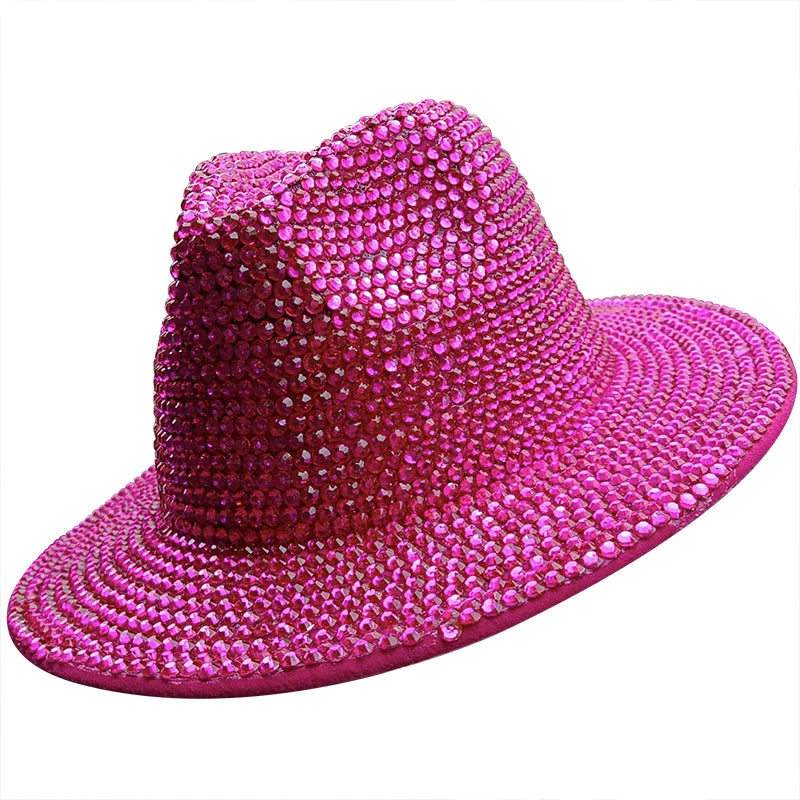 pink Cowboy Rhinestone Party Hat
