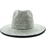 silver Cowboy Rhinestone Party Hat