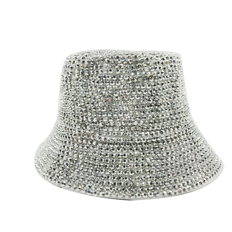 silver Cowboy Rhinestone Party Hat