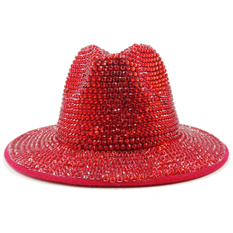 red Cowboy Rhinestone Party Hat