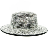 silver Cowboy Rhinestone Party Hat
