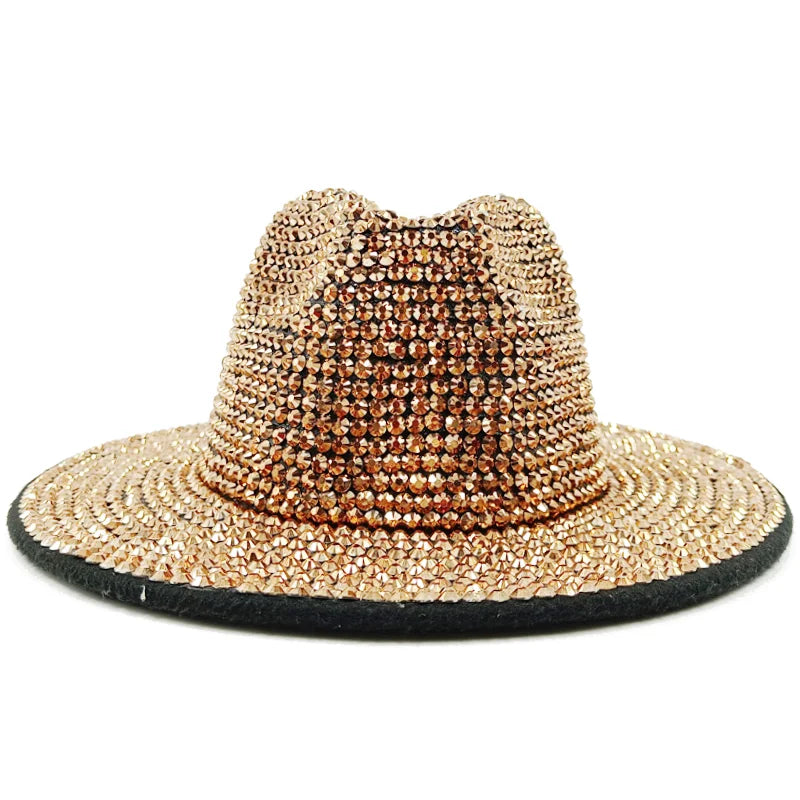 brown Cowboy Rhinestone Party Hat