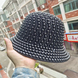 black Cowboy Rhinestone Party Hat