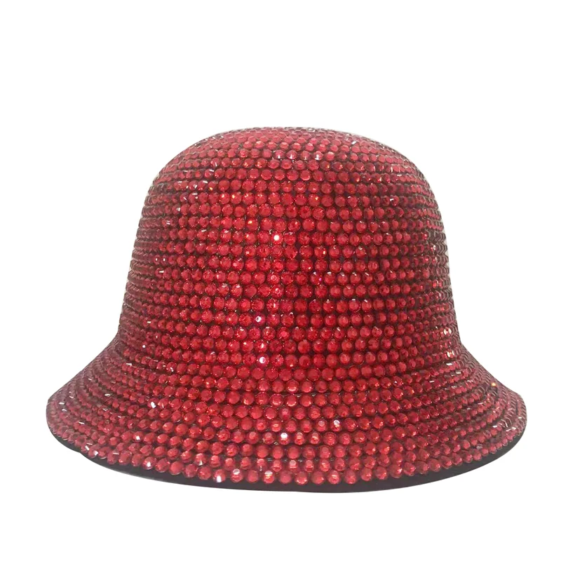 red Cowboy Rhinestone Party Hat