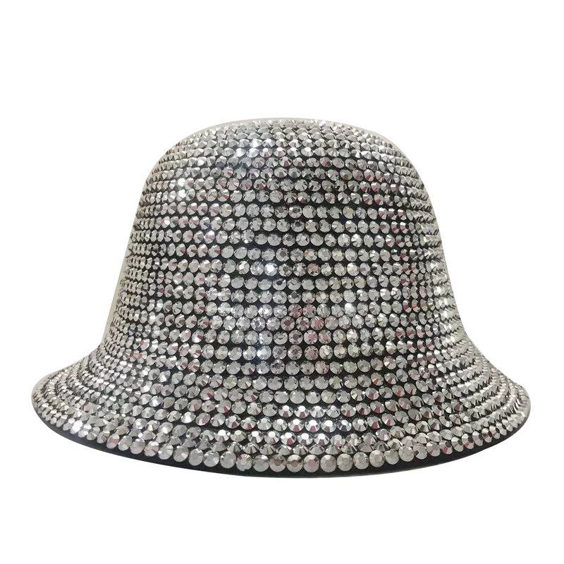 silver Cowboy Rhinestone Party Hat