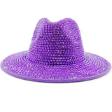 purple Cowboy Rhinestone Party Hat