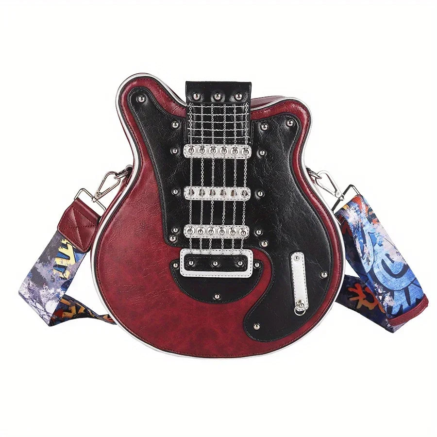 Creative Retro Electric Guitar Shaped Bag