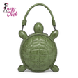 Creative and Personalized Turtle Shaped Handbag Sassy Chick Logo