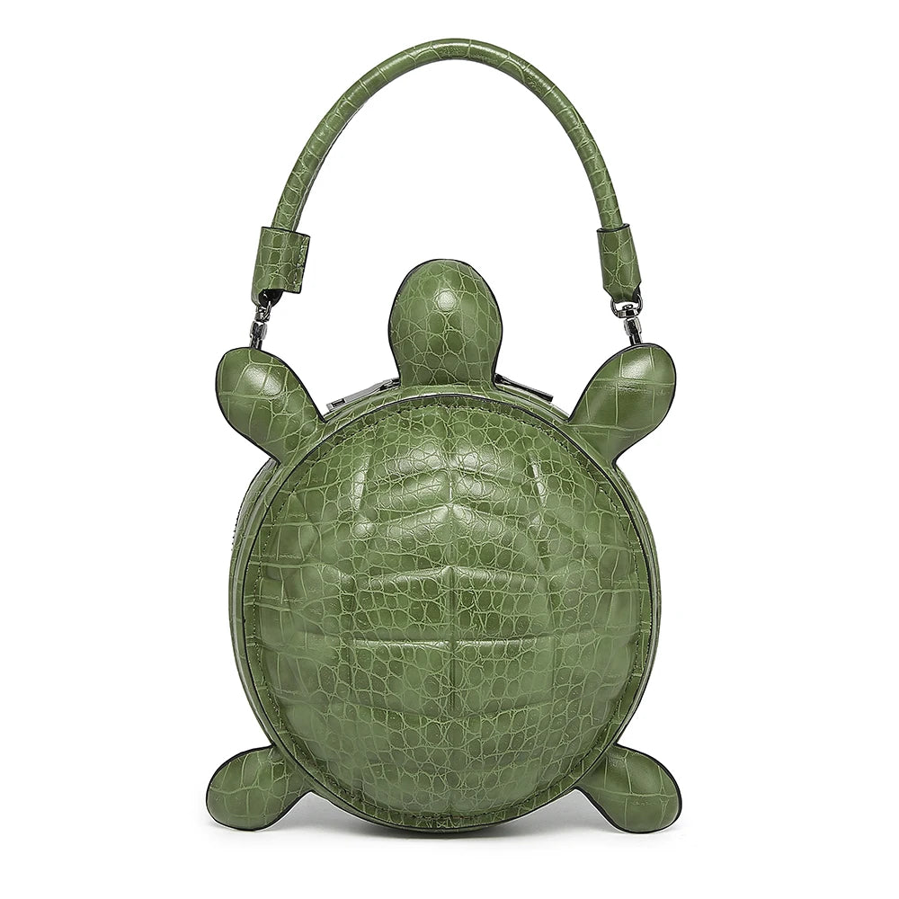 Green Creative and Personalized Turtle Shaped Handbag