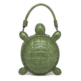 Green Creative and Personalized Turtle Shaped Handbag