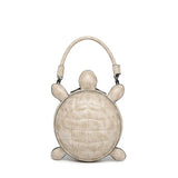 White Creative and Personalized Turtle Shaped Handbag