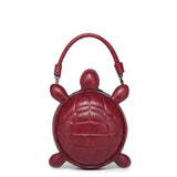 Red Creative and Personalized Turtle Shaped Handbag