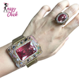 Crystal Bangle Rings Sets Jewelry Sassy Chick Logo