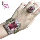 Crystal Bangle Rings Sets Jewelry Sassy Chick Logo