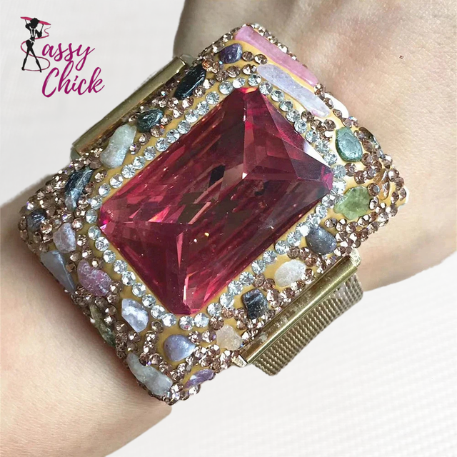 Crystal Bangle Rings Sets Jewelry Sassy Chick Logo
