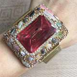 Crystal Bangle Rings Sets Jewelry