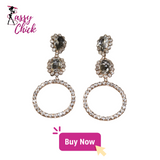 Crystal Big Water Drop Earrings