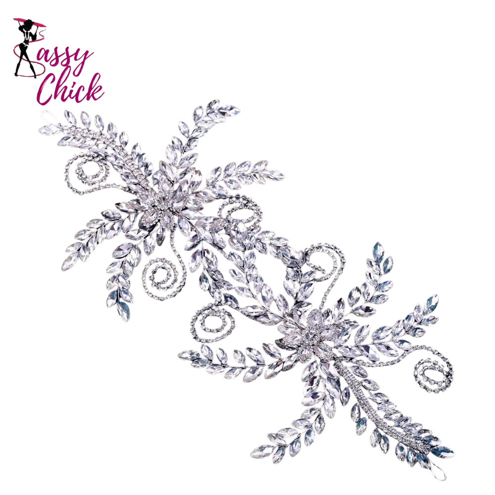 Crystal Rhinestone Hair Ornament Wedding Hair Accessories Sassy Chick Logo