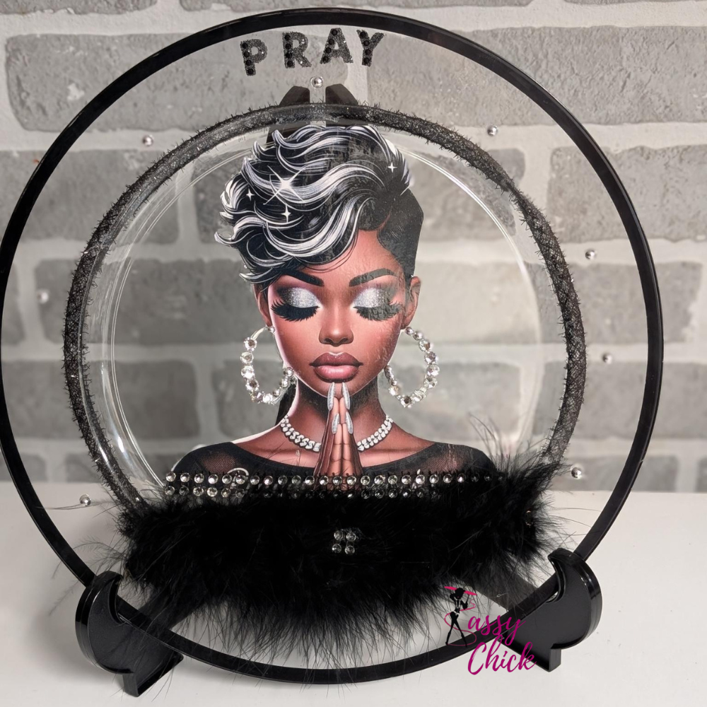 Custom Pray Black Display Plate