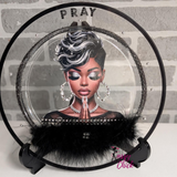Custom Pray Black Display Plate