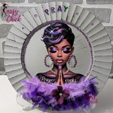 Custom Pray Purple Display Plate