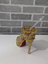 Custom Gold Stiletto Heel Tumbler Cup