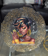 Custom Prayer Gold Display Charger 