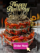 Custom Reese's Candy Cake