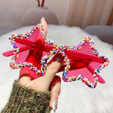 Red Cute Fashion Colorful Star Shape Sunglasses