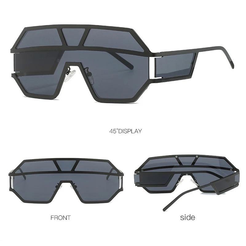 Details of Cyberpunk Oversized Big Frame UV400 Sunglasses