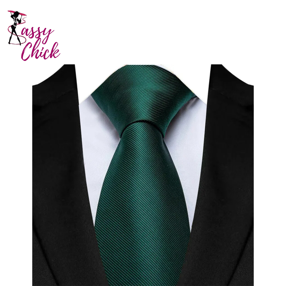 Daily Wear Shirt Suit Polyester Solid Dot Necktie 8CM Sassy Chick Logo