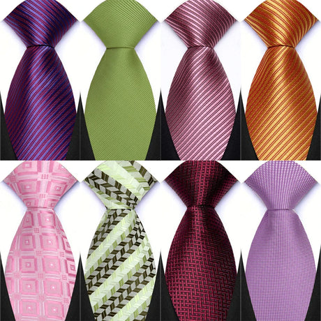 Collection of Daily Wear Shirt Suit Polyester Solid Dot Necktie 8CM