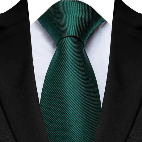 Green Daily Wear Shirt Suit Polyester Solid Dot Necktie 8CM