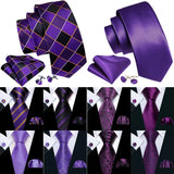 collection of purple neckties set