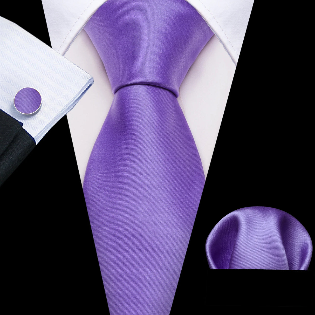 purple necktie set