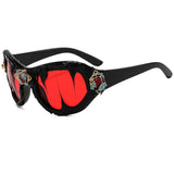 Dark Retro Gem Embellished Gothic Baroque Sunglasses