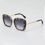 black white frame gradient black lens sunglasses