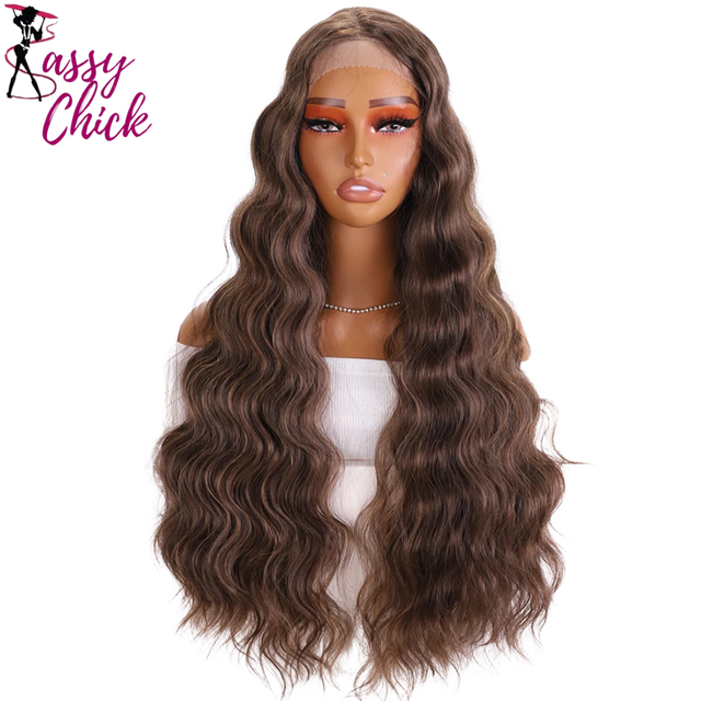 Deep Body Wave Synthetic Lace Front Wig Sassy Chick Logo