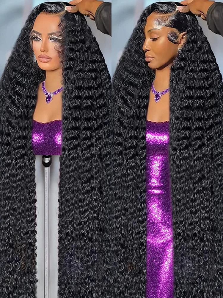 Deep Wave Wig Curly HD Lace Wig 13x6 Human Hair Wig