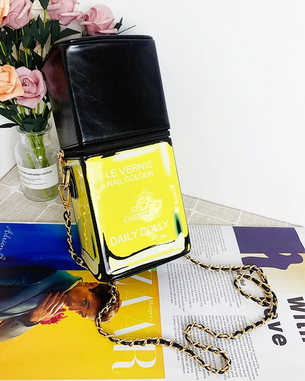 Yellow Designer Cosmetic Shoulder Bags