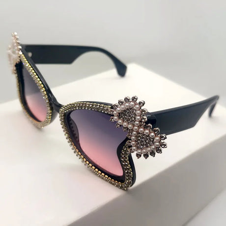 Black Diamond Butterfly Women Sunglasses