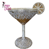 Diamond Goblet Clutch Purse Luxury Handbag Sassy Chick Logo
