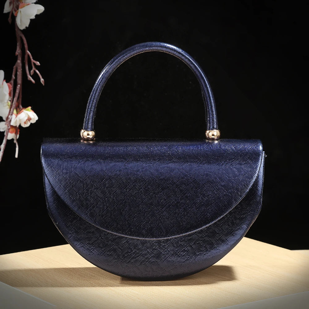 Blue Diamond Studs Clutch Bag