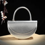 Silver Diamond Studs Clutch Bag