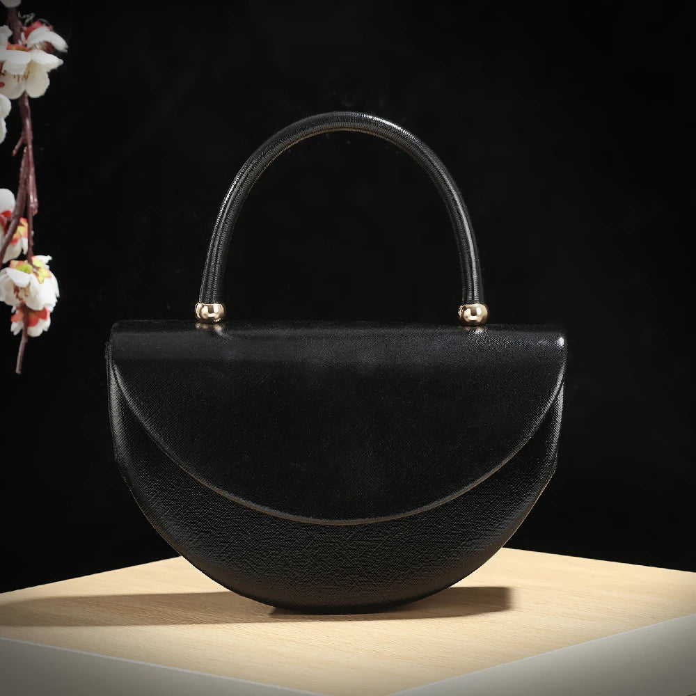 Black Diamond Studs Clutch Bag