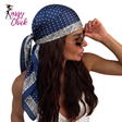 Dot Print Silk Bandana Sassy Chick Logo