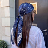 Dot Print Silk Bandana
